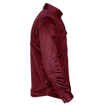 Ultra Protective Shirt with Pads - Red Maroon Solid