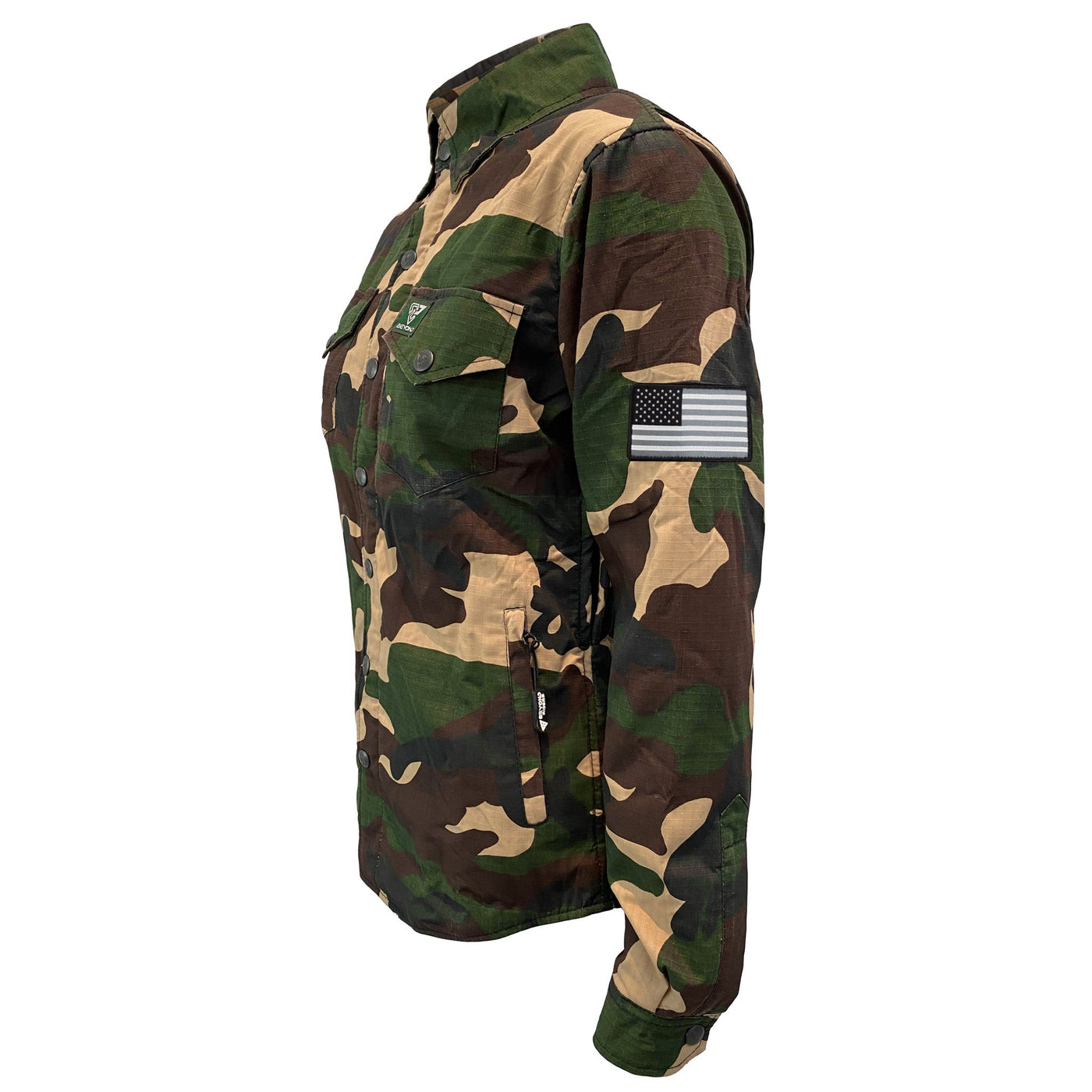 Protective Camouflage Shirt with Pads for Women "Knight Hawk" - Dark Color