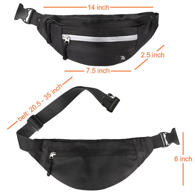 Zol Moda Waist Bag (Black)