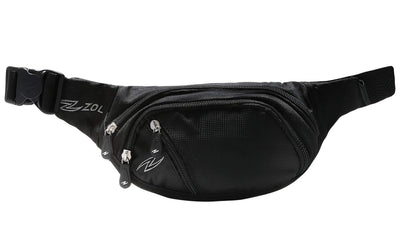 ZOL Classic X Sport and Travel Fashion Fanny Pack Men Women Waist Bag 3 Pockets