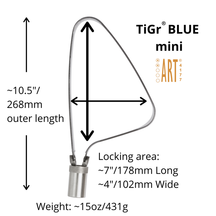 TiGr BLUE mini - Blue Steel Mini U-Lock – One Stop Board Shop TiGr BLUE mini - Blue Steel Mini U-Lock – One Stop Board Shop