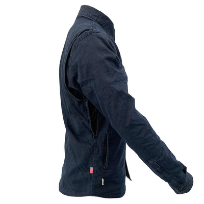 Protective Jeans Jacket with Pads - Blue Indigo