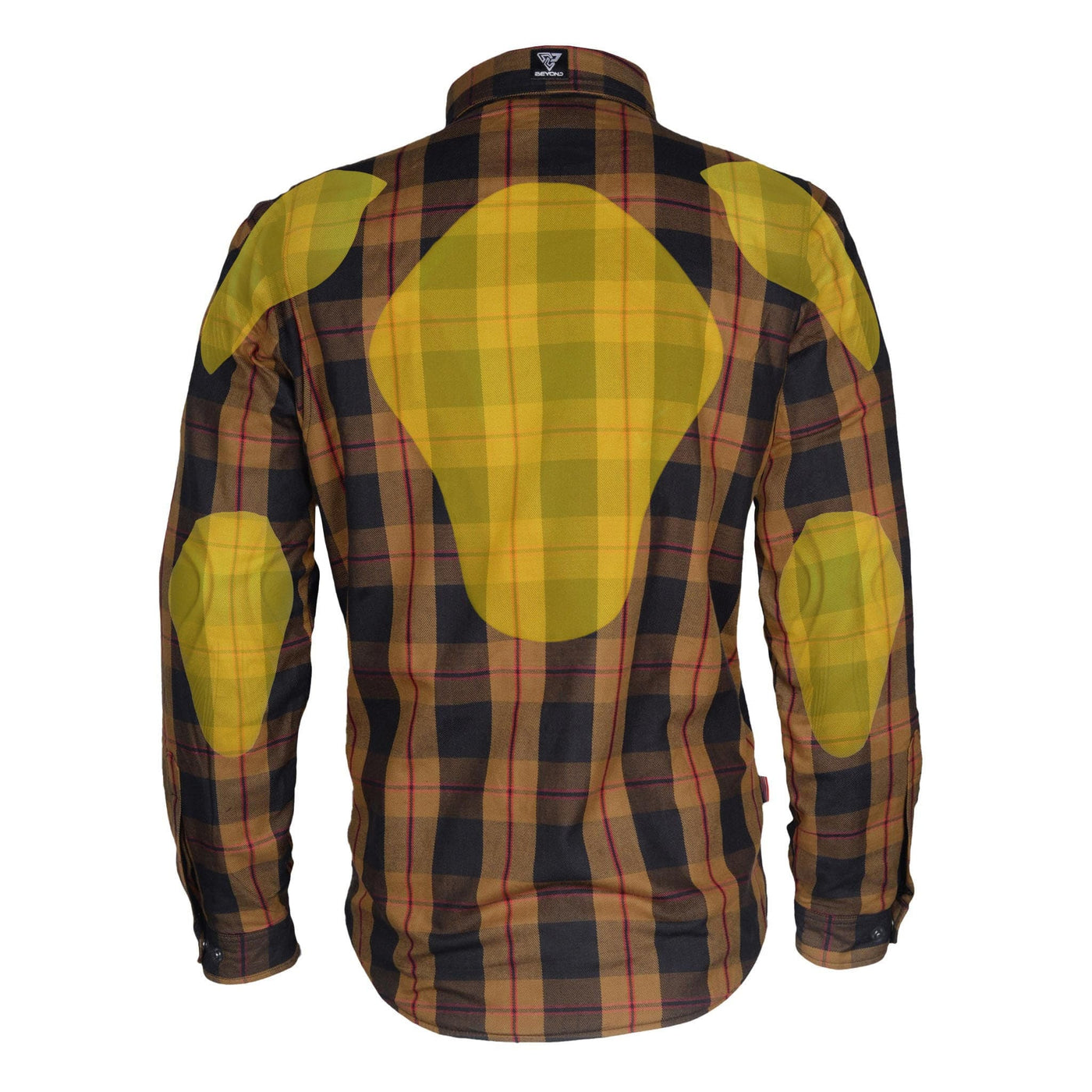 Protective Flannel Shirt with Pads "Wild West" - Brown, Black, Red