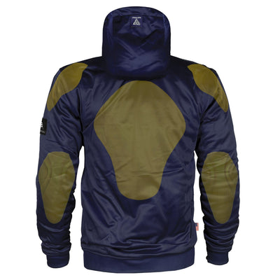 Ultra Protective Hoodie with Pads - Dark Navy Blue Solid