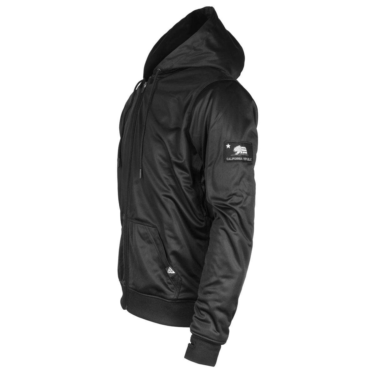Ultra Protective Hoodie with Pads - Black Solid