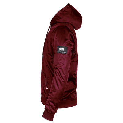 Ultra Protective Hoodie with Pads - Red Maroon Solid