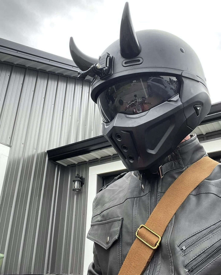 Helmet Flair MagNeatOhz: Large Black Devil Horns for Helmet – One Stop Board Shop
