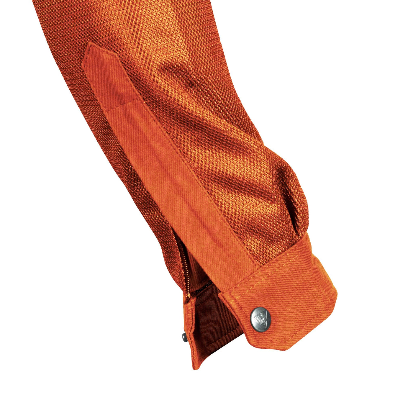 Protective Summer Mesh Shirt with Pads - Orange Solid