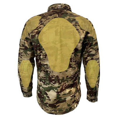Summer Mesh Protective Camouflage Shirt "Delta Four" with Pads - Light Color