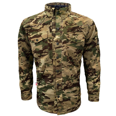 Summer Mesh Protective Camouflage Shirt "Delta Four" with Pads - Light Color