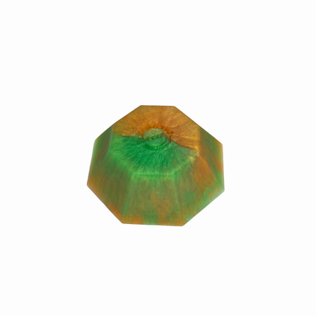 OSBS Bonk Rocks - "The Rocktagon" -Orange-Green-Swirl