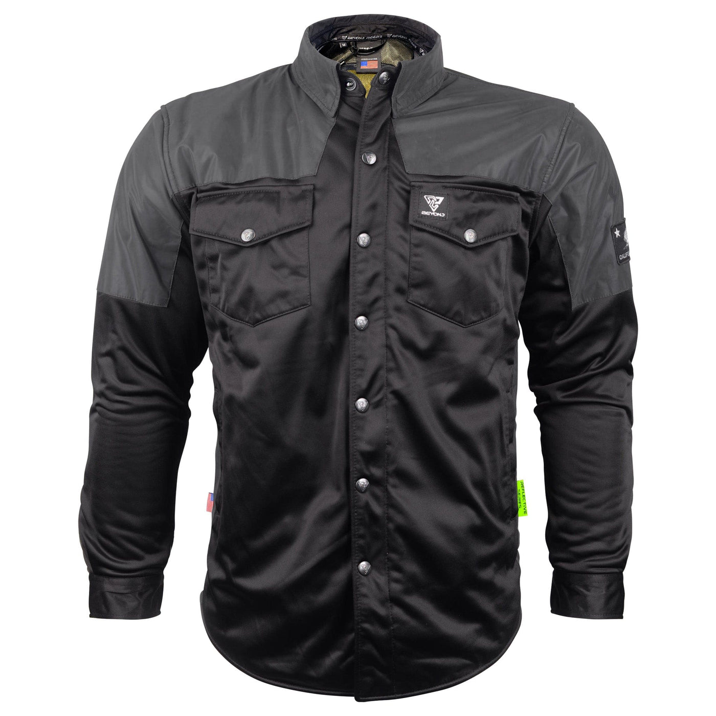 Ultra Reflective Shirt "Nightfall Nebula"  with Pads - Black