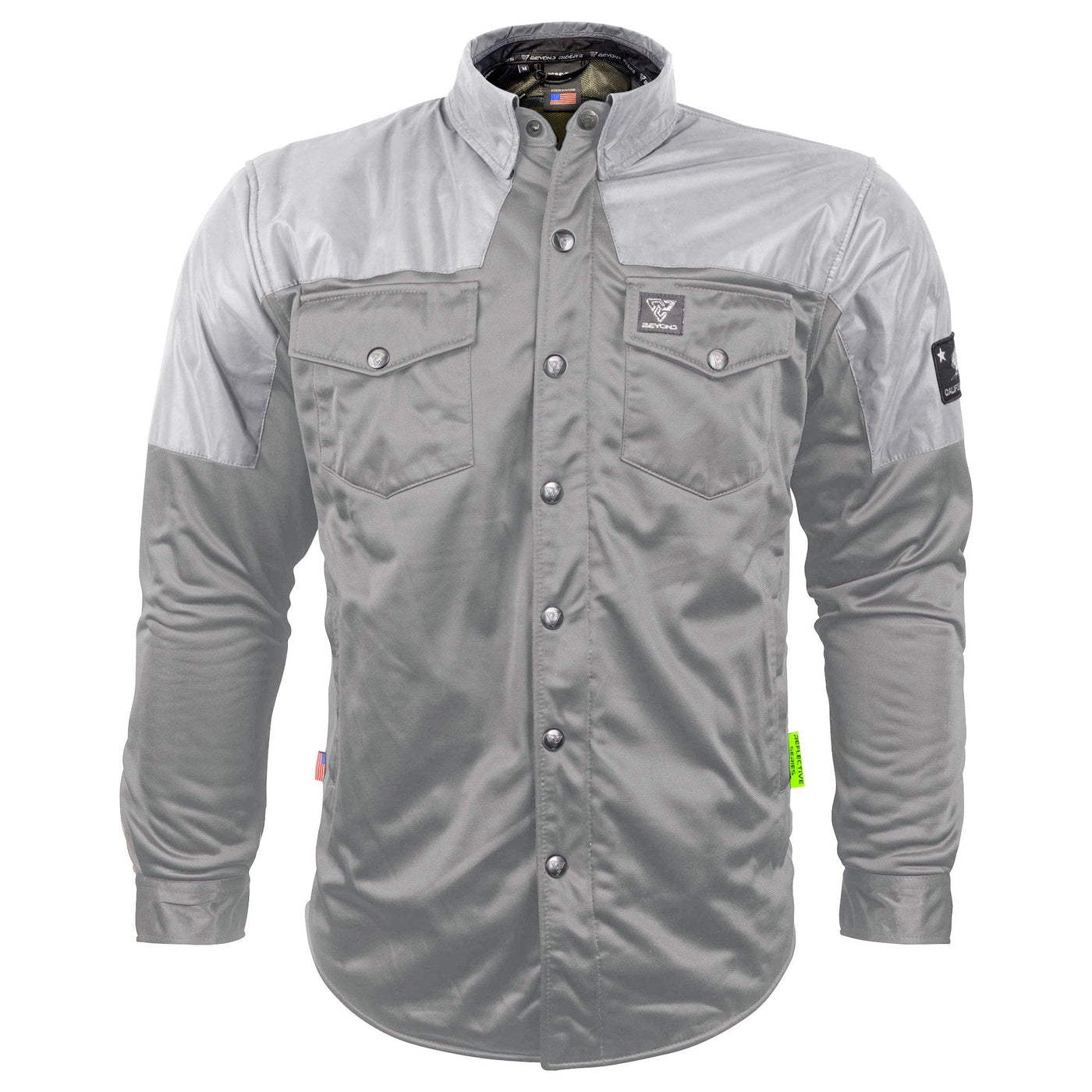 Ultra Reflective Shirt "Twilight Titanium"  with Pads - Gray