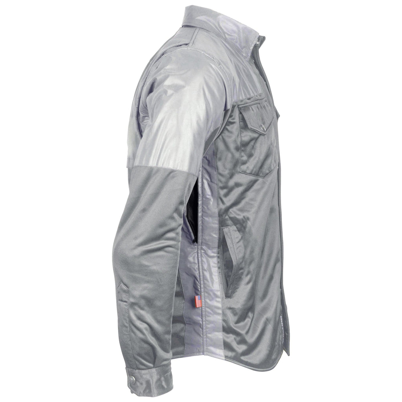 Ultra Reflective Shirt "Twilight Titanium"  with Pads - Gray