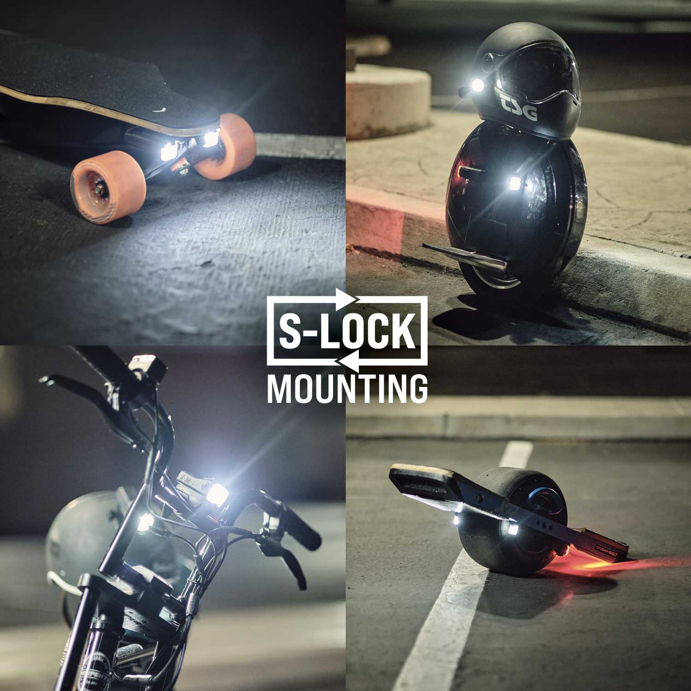 SL-300+ Skateboard Headlights by ShredLights