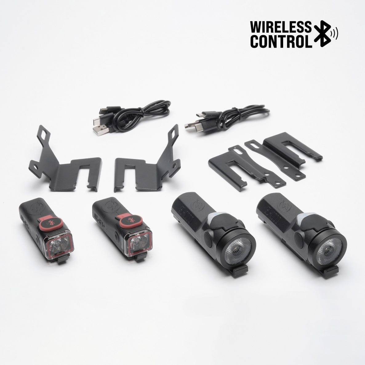 SL-1000+ Headlights & SL-R1+ Brake Lights Skateboard Bundle by ShredLights