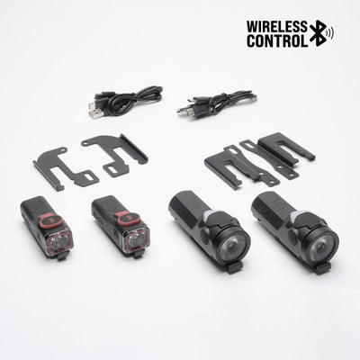 SL-1000+ Headlights & SL-R1+ Brake Lights Skateboard Bundle by ShredLights