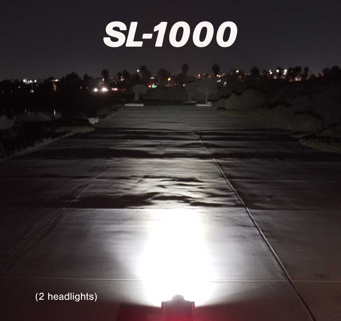 SL-1000+ Headlights & SL-R1+ Brake Lights Skateboard Bundle by ShredLights