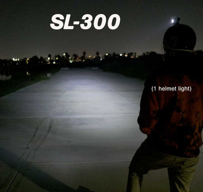 SL-300+ Helmet Front Light by ShredLights