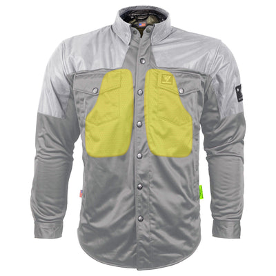 Ultra Reflective Shirt "Twilight Titanium"  with Pads - Gray