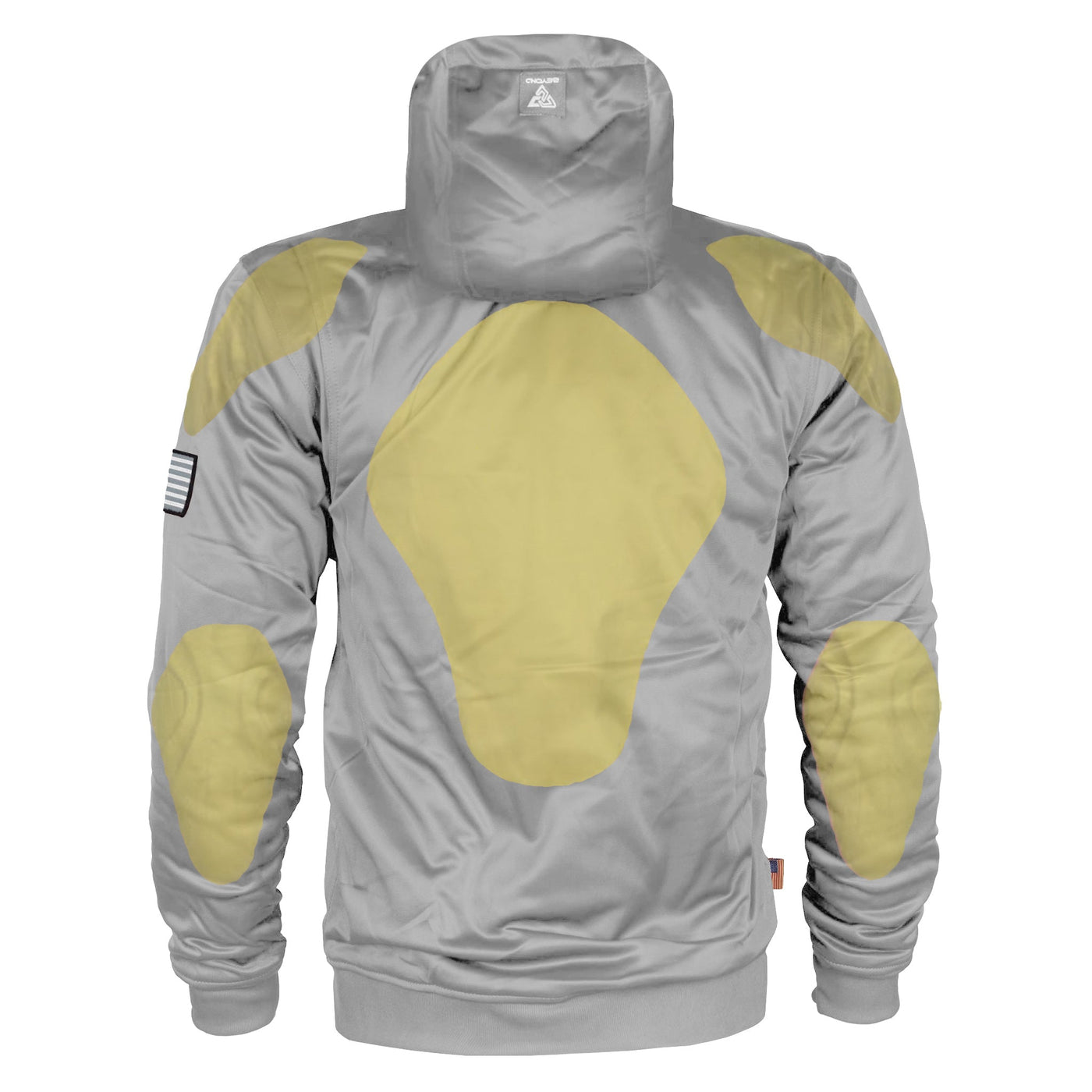 Ultra Protective Hoodie with Pads - Light Gray Solid