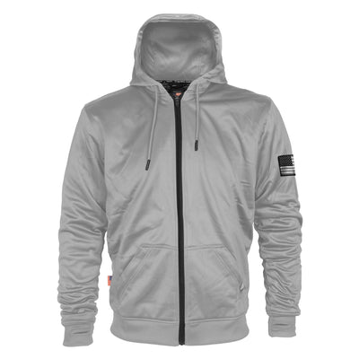 Ultra Protective Hoodie with Pads - Light Gray Solid