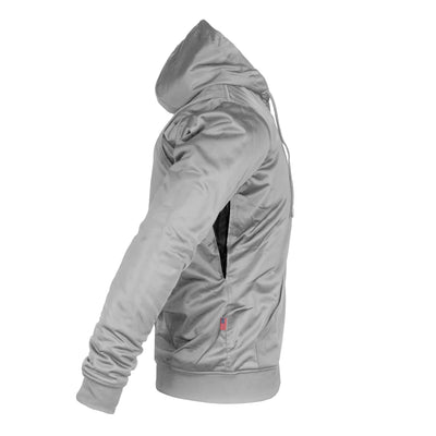 Ultra Protective Hoodie with Pads - Light Gray Solid