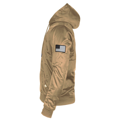 Ultra Protective Hoodie with Pads - Camel Solid