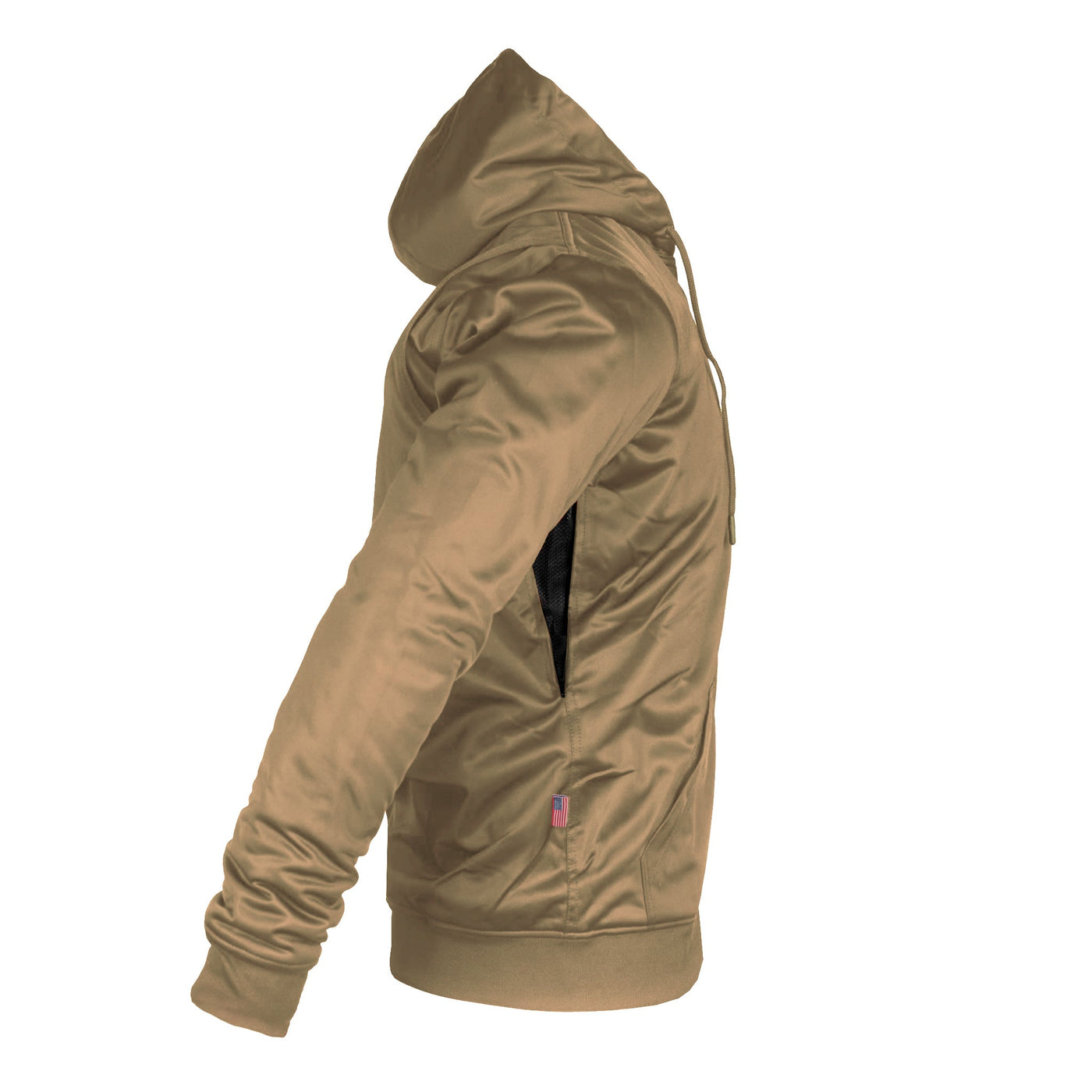 Ultra Protective Hoodie with Pads - Camel Solid