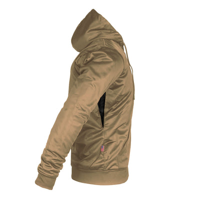 Ultra Protective Hoodie with Pads - Camel Solid