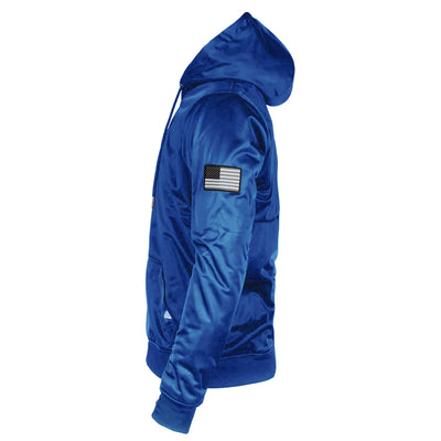 Ultra Protective Hoodie with Pads - Blue Solid