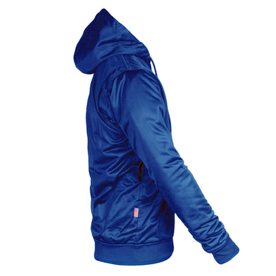 Ultra Protective Hoodie with Pads - Blue Solid