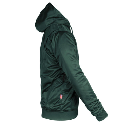 Ultra Protective Hoodie with Pads - Green Solid