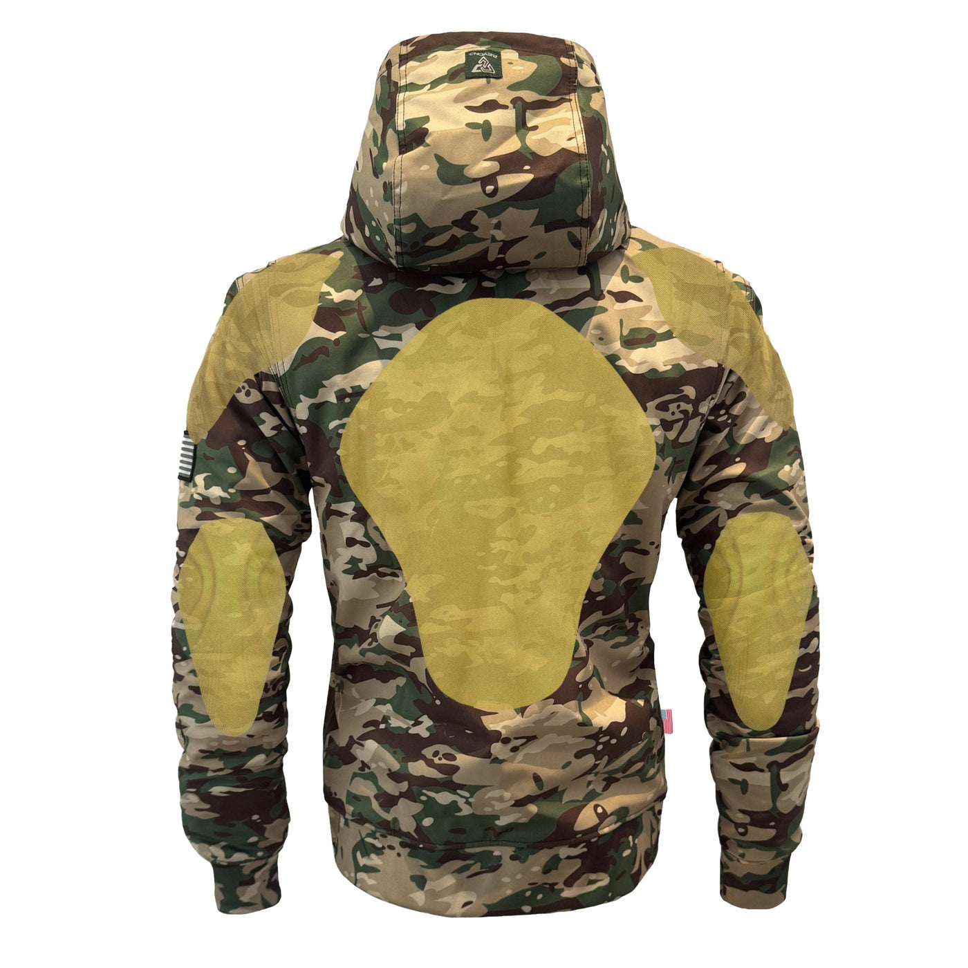 Protective SoftShell Unisex Camouflage Hoodie with Pads - “Delta Four”