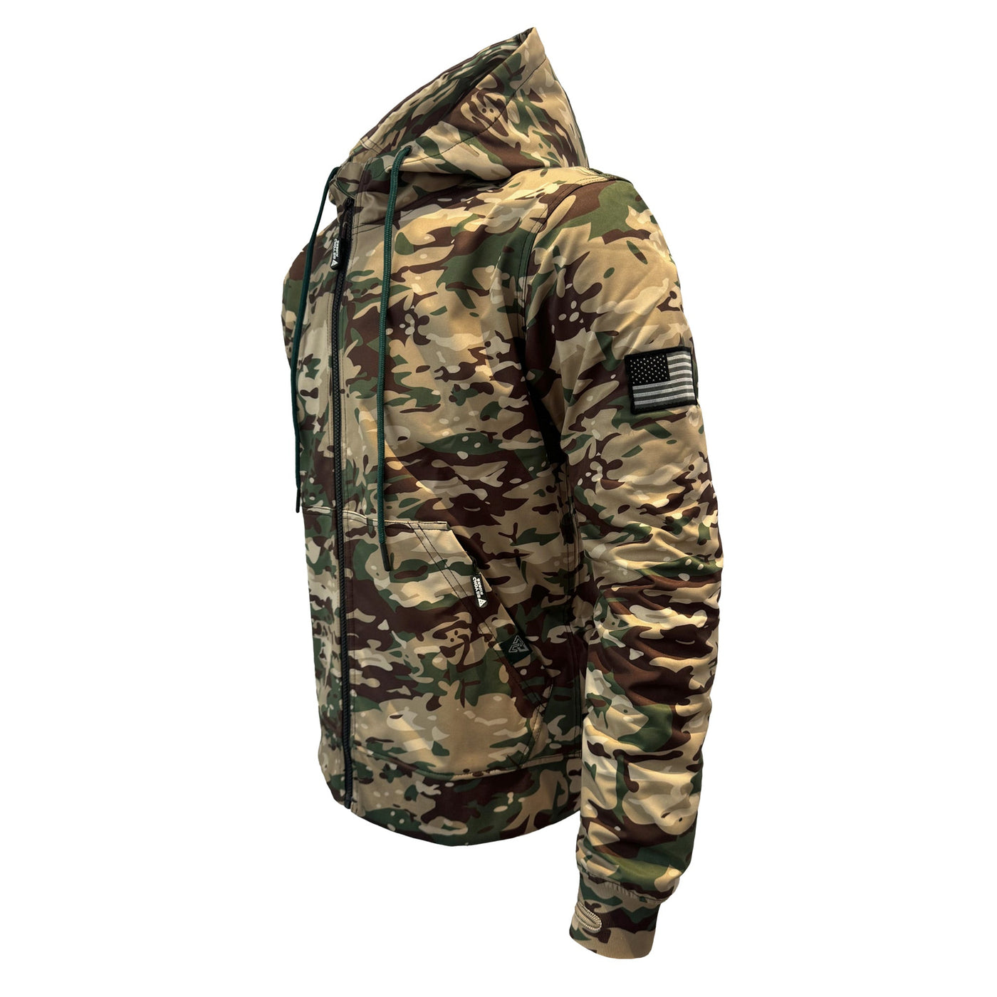 Protective SoftShell Unisex Camouflage Hoodie with Pads - “Delta Four”