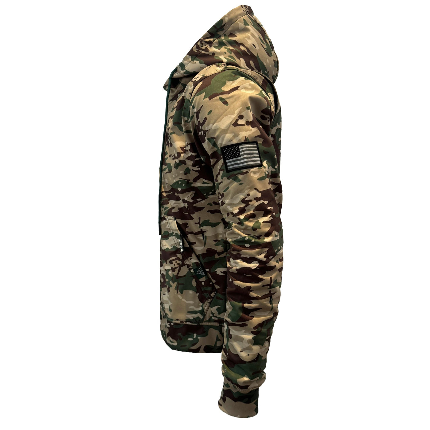 Protective SoftShell Unisex Camouflage Hoodie with Pads - “Delta Four”