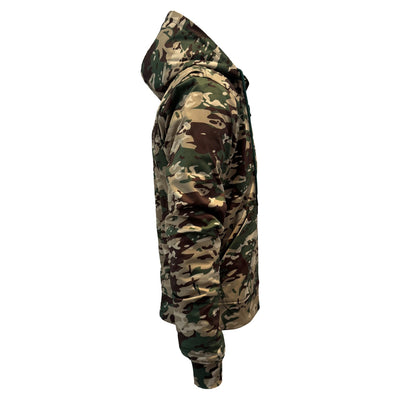 Protective SoftShell Unisex Camouflage Hoodie with Pads - “Delta Four”