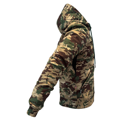 Protective SoftShell Unisex Camouflage Hoodie with Pads - “Delta Four”