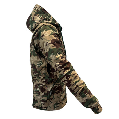 Protective SoftShell Unisex Camouflage Hoodie with Pads - “Delta Four”