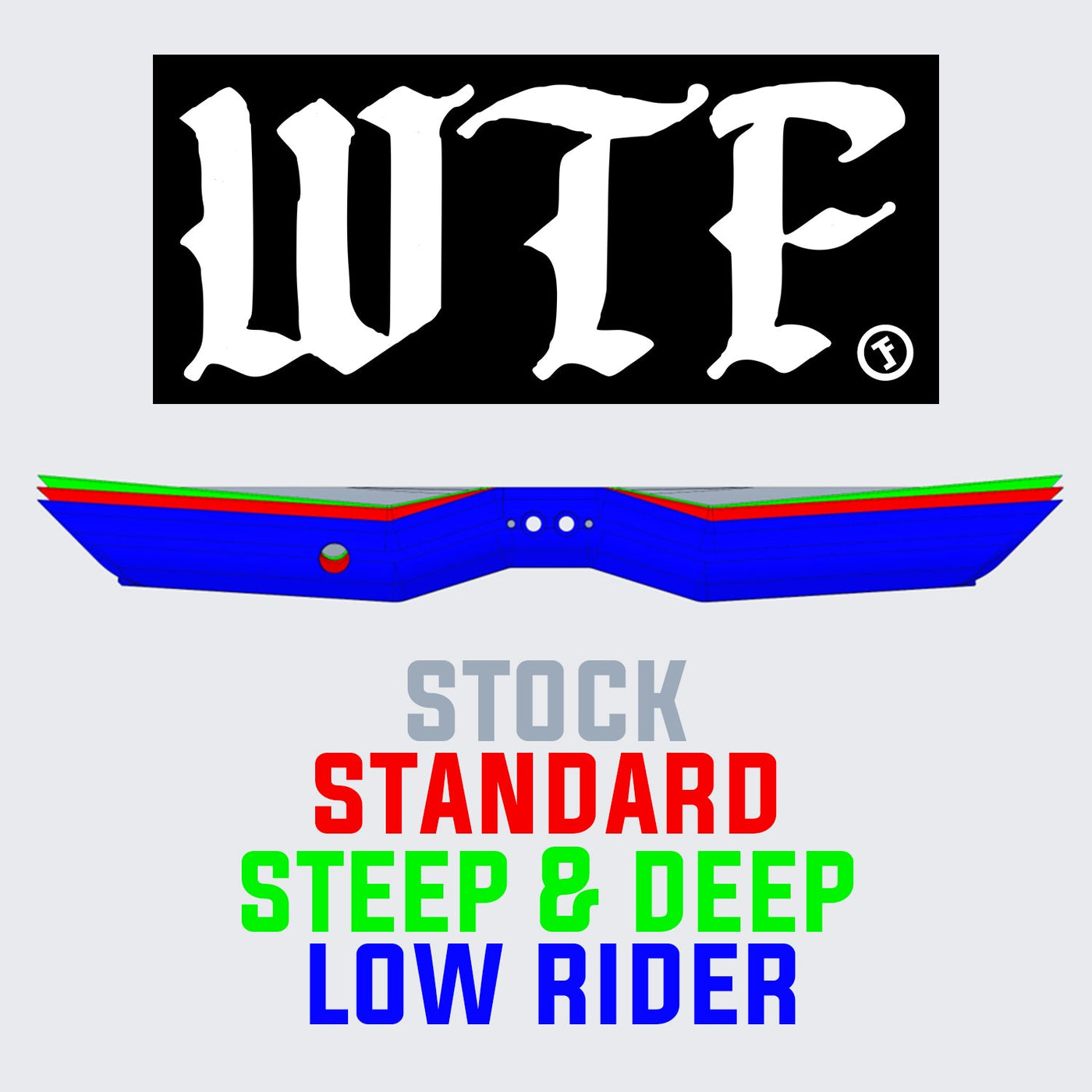 WTF Rails (Low-Rider) - Onewheel GT-S and Onewheel GT Compatible