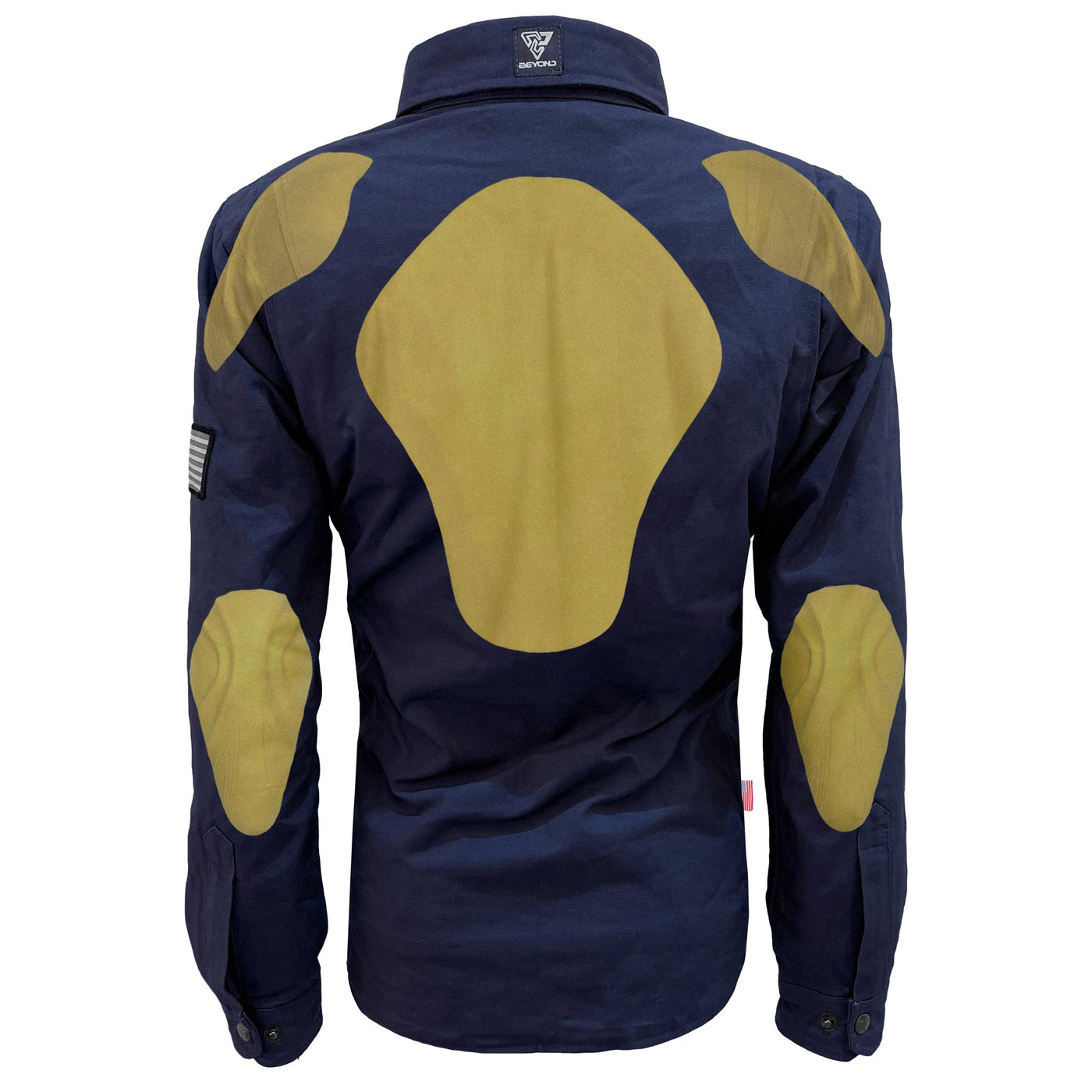 Protective Canvas Jacket with Pads for Women - Navy Blue