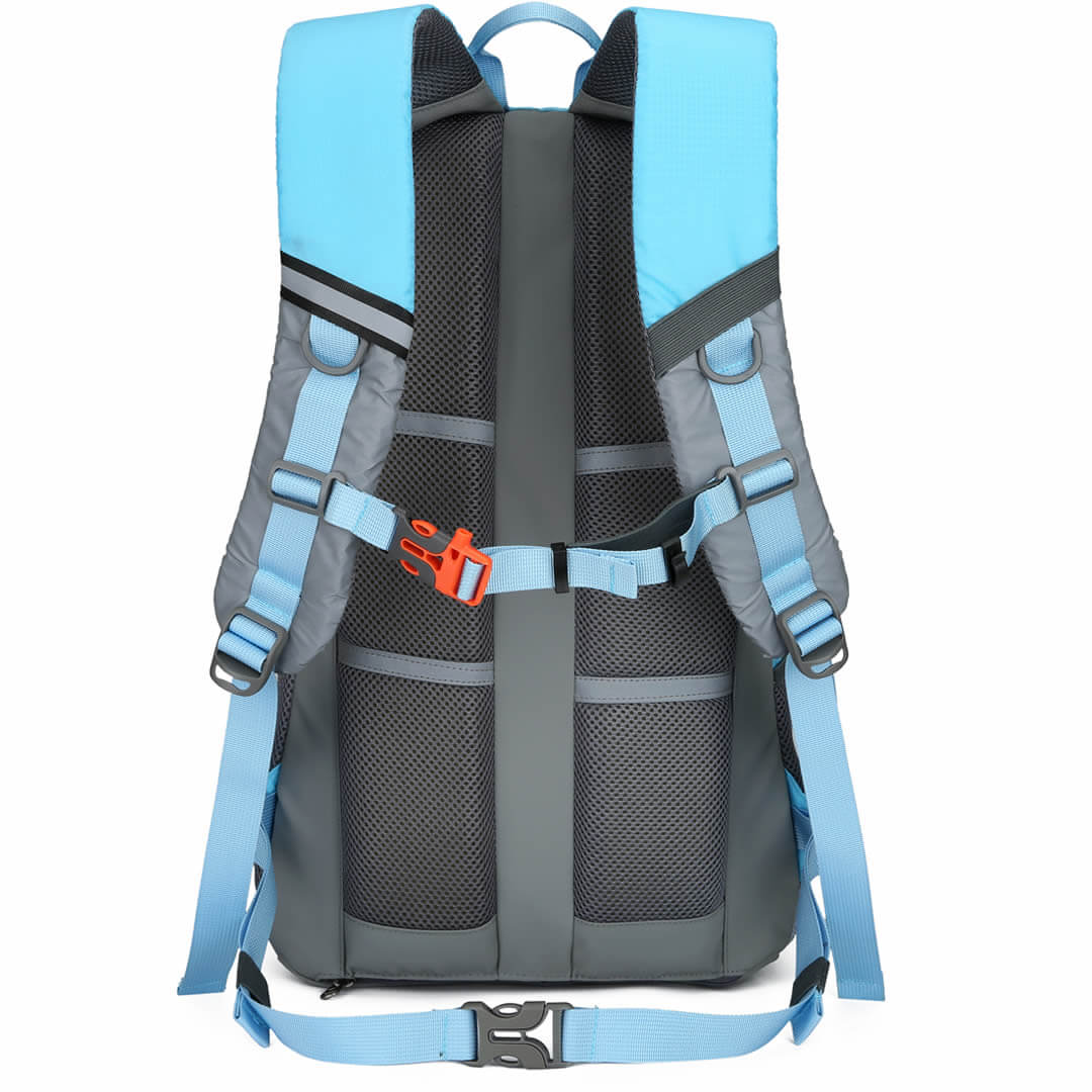 bes bike commuting laptop backpack High Visibility Blue Reflective Commuter Bike Backpack |Riderbag Reflektor35