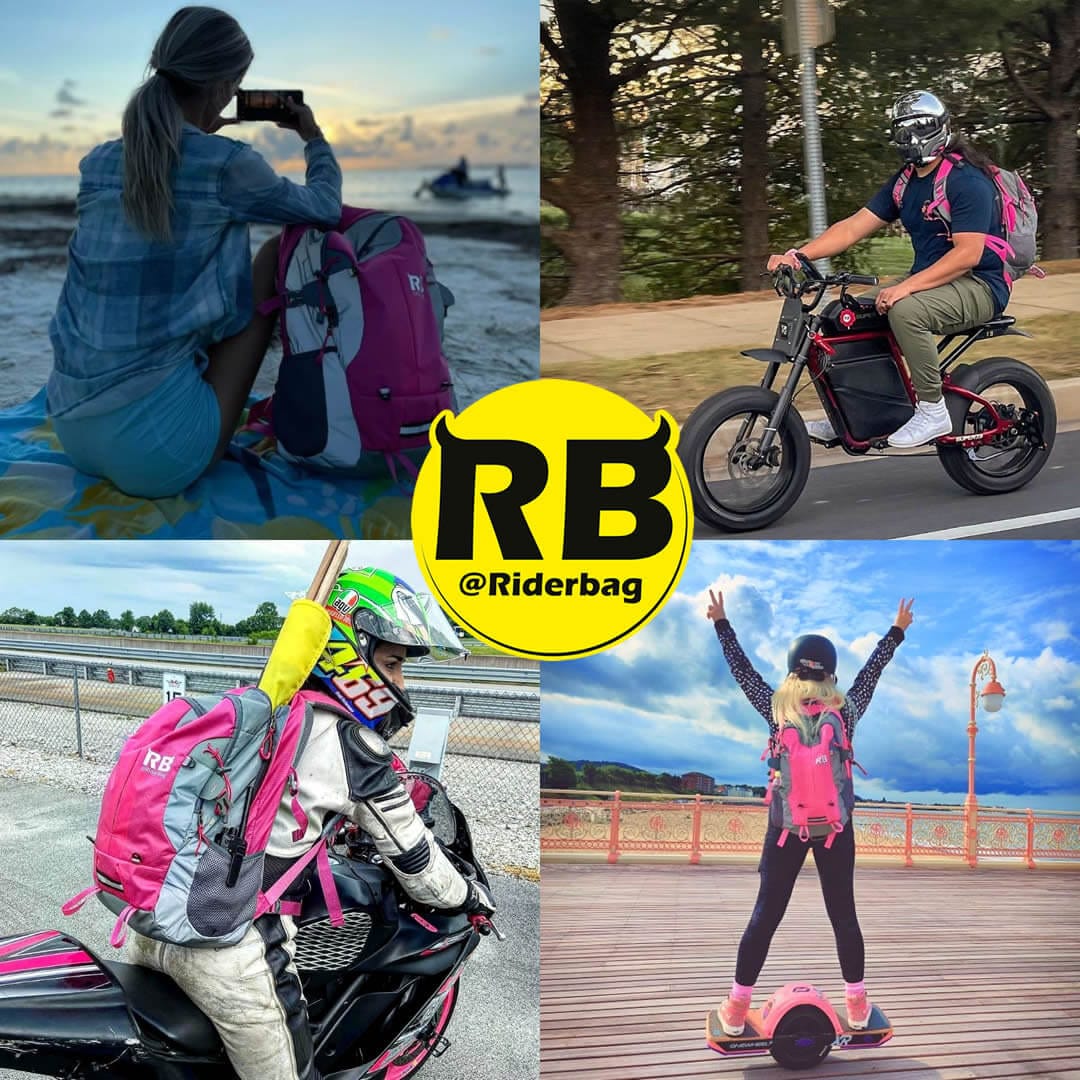 High Visibility Pink Reflective Commuter Bike Backpack |Riderbag Reflektor35