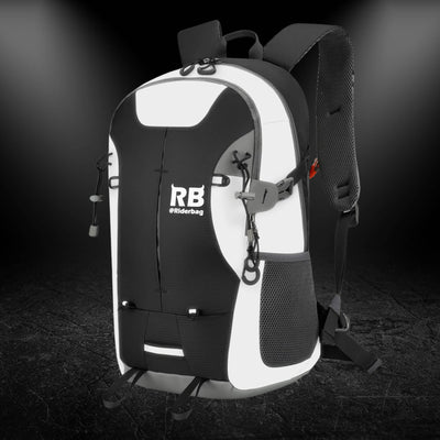 Black Reflective Commuter Bike Backpack | Riderbag Reflektor35