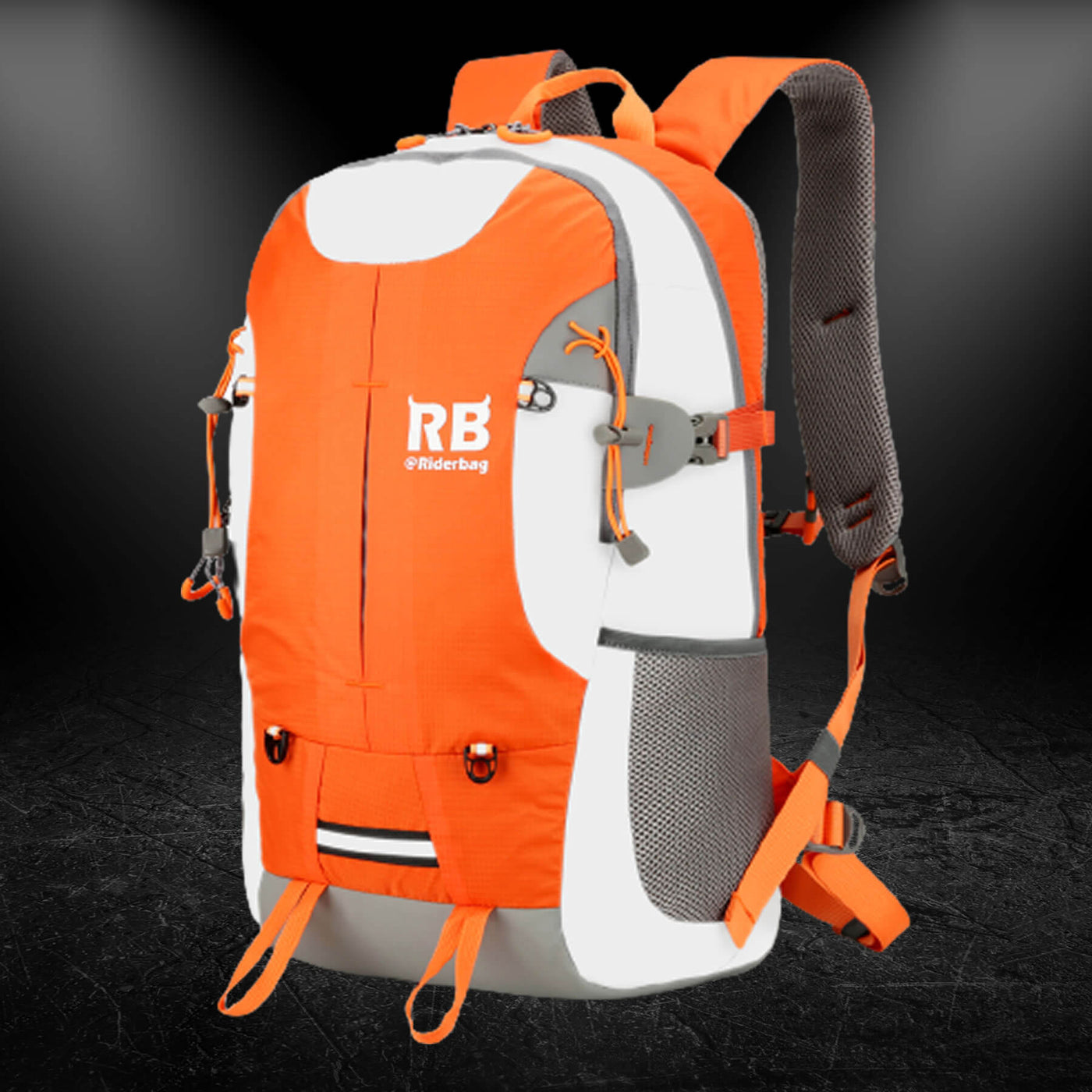 High Visibility Orange Reflective Commuter Bike Backpack |Riderbag Reflektor35