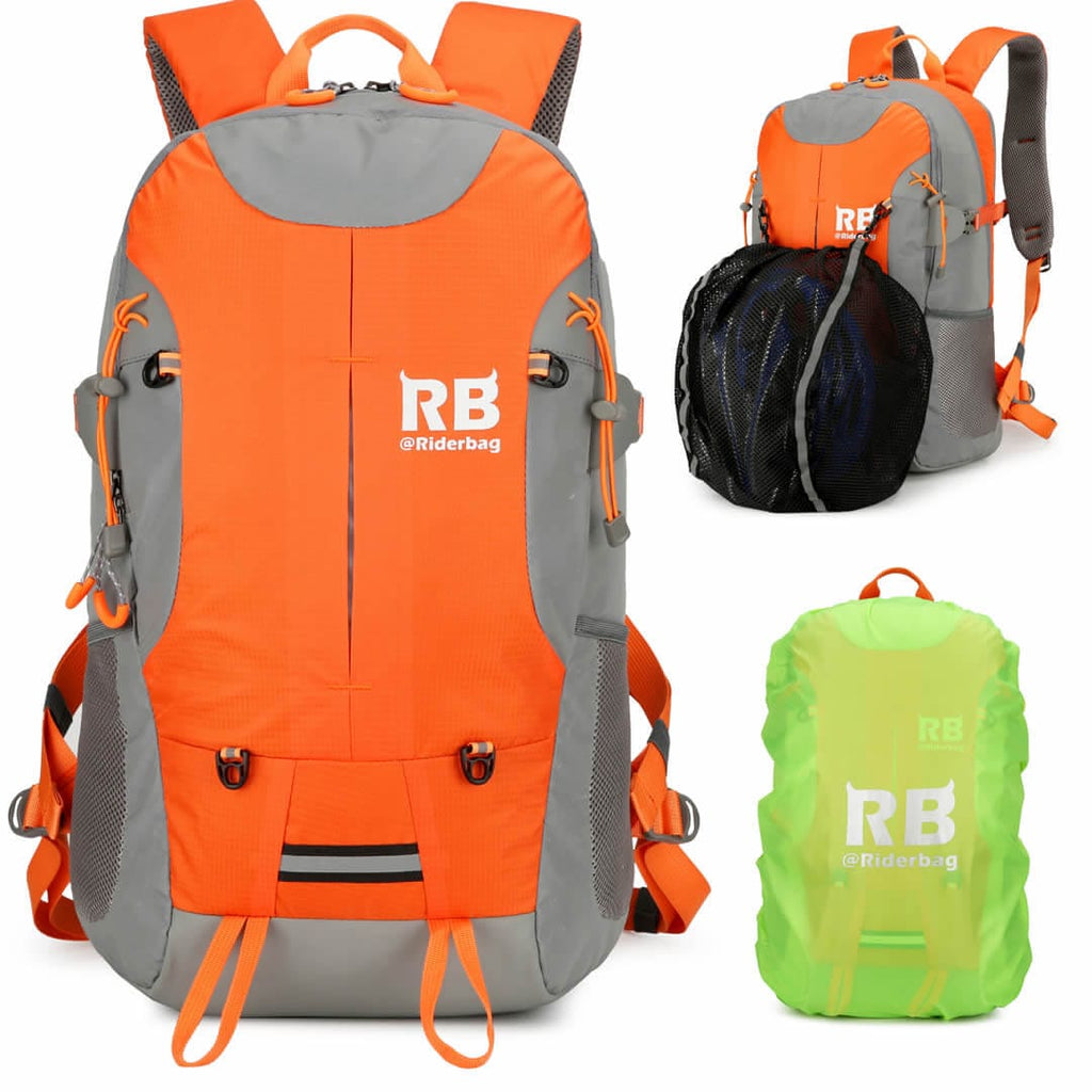 High Visibility Orange Reflective Commuter Bike Backpack Riderbag Ref One Stop Board Shop