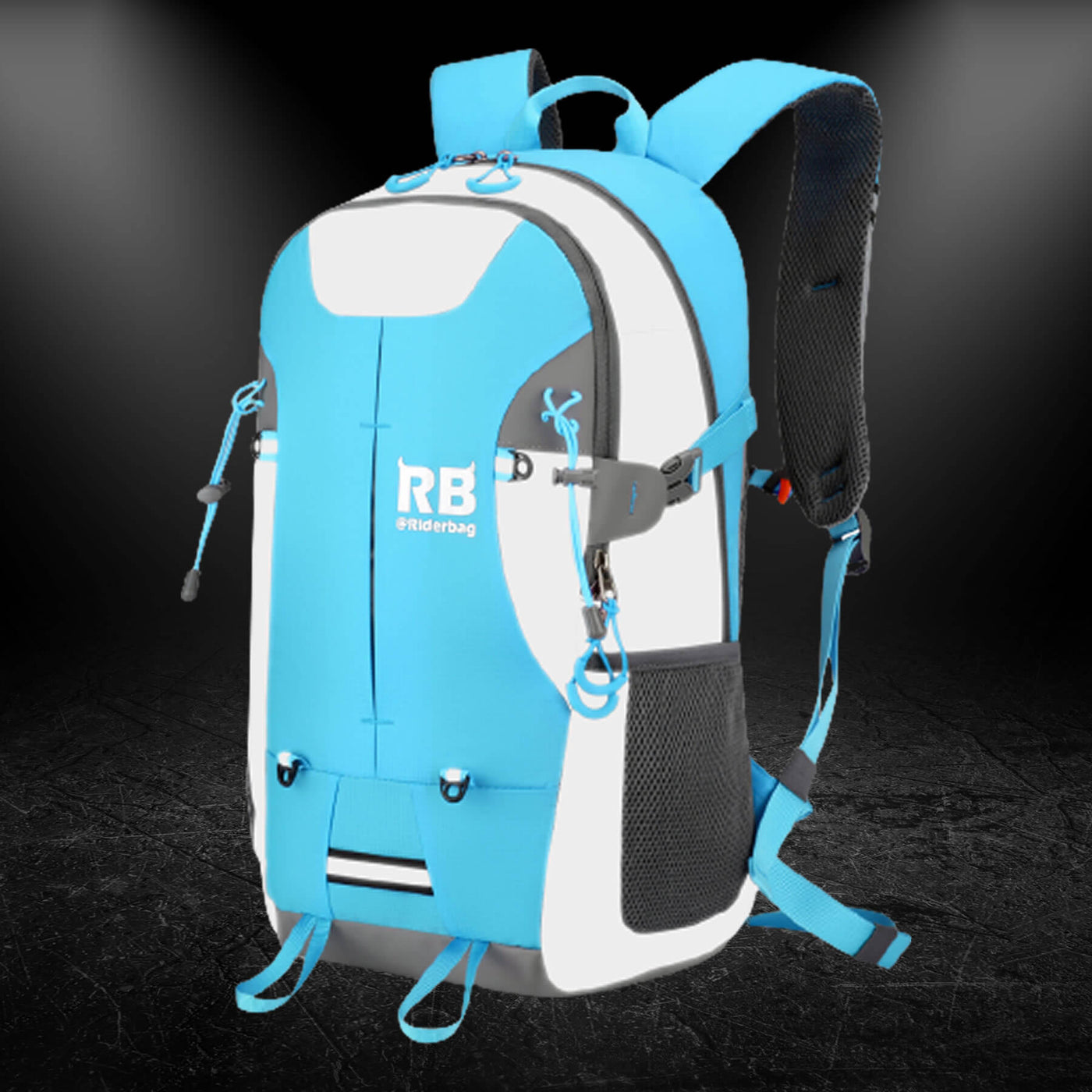 High Visibility Blue Reflective Commuter Bike Backpack |Riderbag Reflektor35