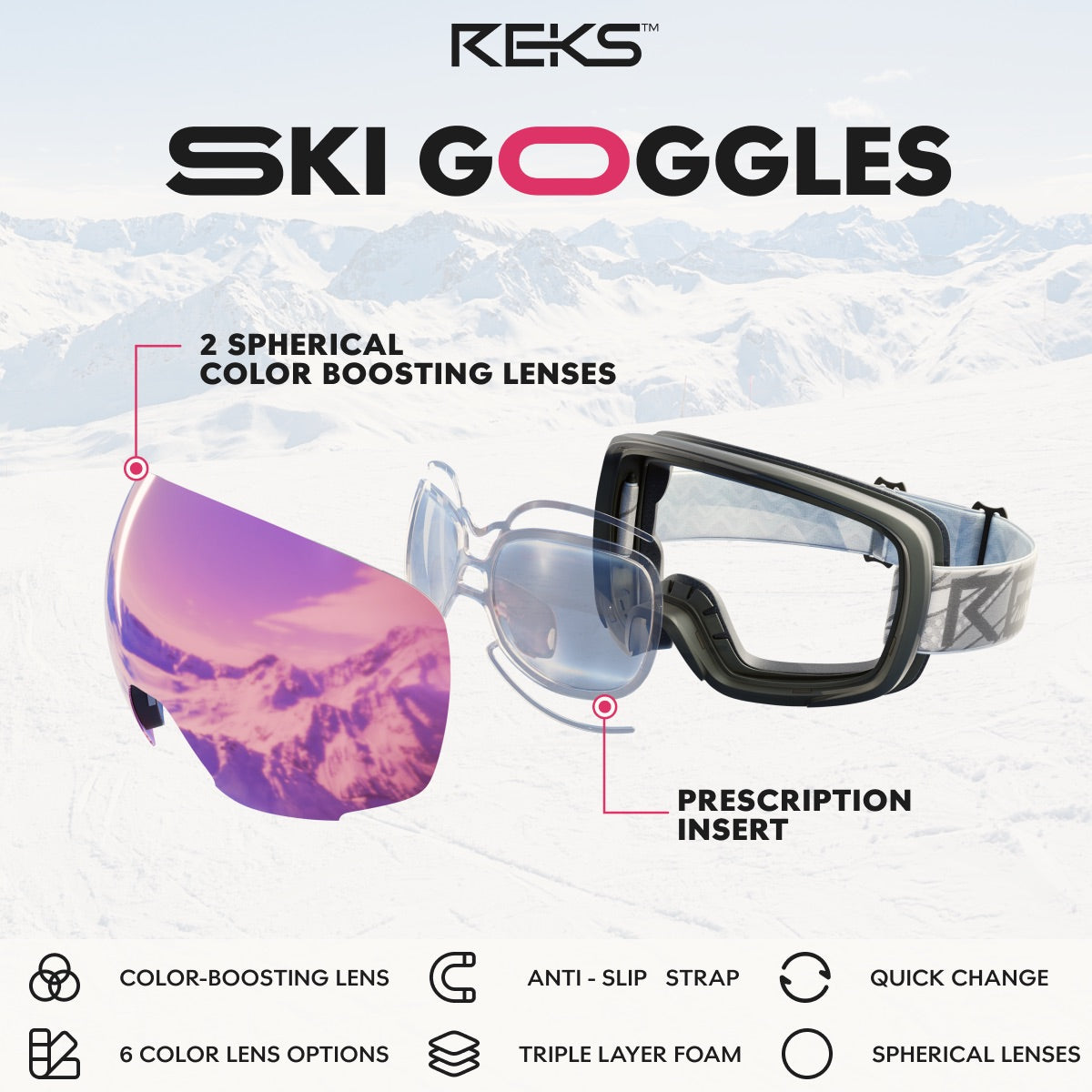 REKS® Ski Goggle